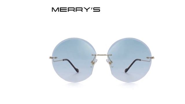 Женские круглые солнцезащитные очки без оправы MERRYS где лучше купить солнечные очки смотреть онлайн