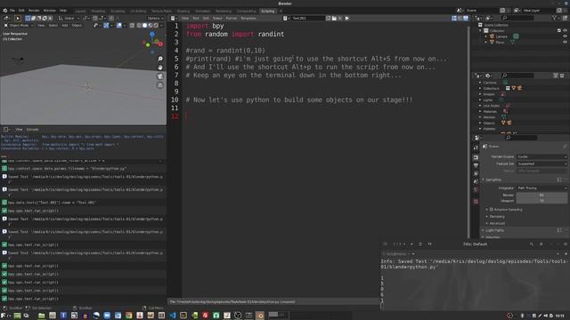 Python Demonstration in Blender (Anaconda Environment) - ML Research Project DevLog смотреть онлайн