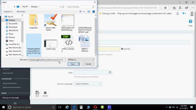 PrestaShop Popup On Exit to Encourage Customer for Sales - File Upload Testing смотреть онлайн