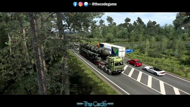 The Ultimate Challenge: DAF Crawler's Epic Nuclear Missile Transport! - Euro Truck Simulator 2 смотреть онлайн