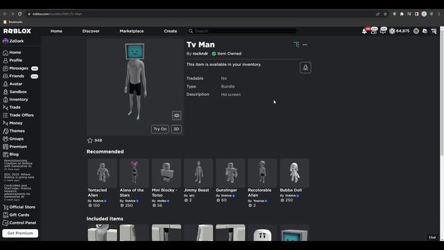 How To GET The NEW FREE TV MAN BUNDLE + More in Roblox! QUICK! смотреть онлайн