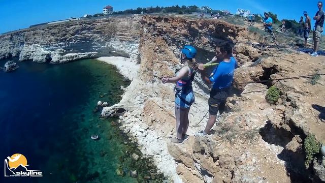 Полина мыс Фиолент, Роупджампинг в Крыму с командой Скайлайн смотреть онлайн