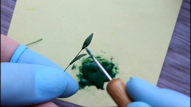 Miniature "Bouquet".Tutorial.Polymer clay.Миниатюрный букет из полимерной глины.Мастер-класс. смотреть онлайн
