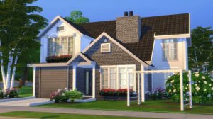 Строю дом по первой картинке Pinterest _ Симс 4 СЕМЕЙНЫЙ ДОМ _ THE SIMS 4  Строительство _ NO CC _