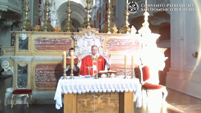 S. Messa comunitaria con Lodi dal convento di San Domenico Bologna - 25 aprile 2020 смотреть онлайн