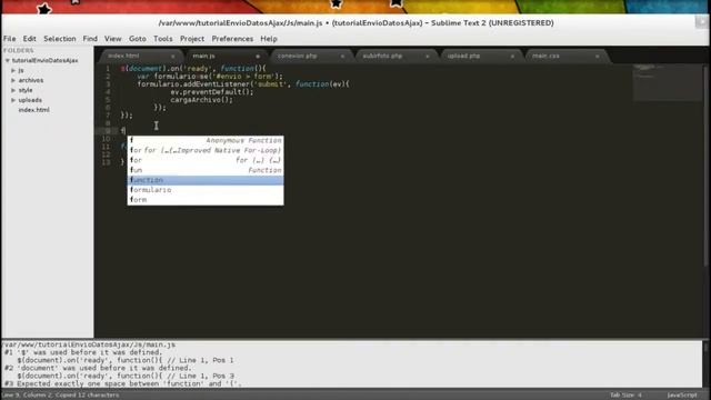 Enviar archivos por medio de ajax con html5, css3, php y mysql смотреть онлайн