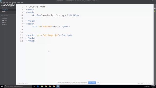 WEB 150 Intro to JavaScript 1/11/17 Coding Exercises, Ch 2 (start on Ch 3?) смотреть онлайн