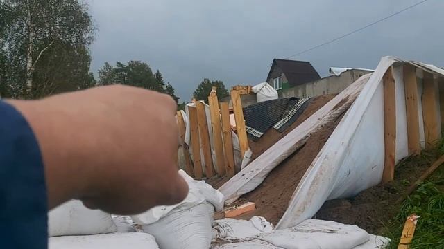 Укрепление проблемных откосов. Поляны.