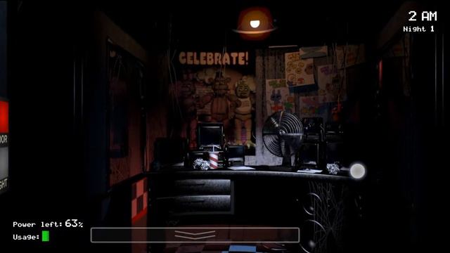 прохождение fnaf (1 ночь и уже сложно)... смотреть онлайн