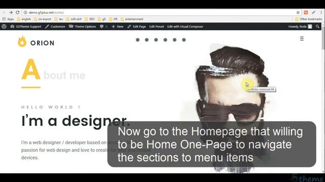 How to Build Home One-Page with ORION theme смотреть онлайн