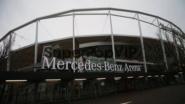 General View of Mercedes-Benz Arena in Stuttgart, Federal... смотреть онлайн