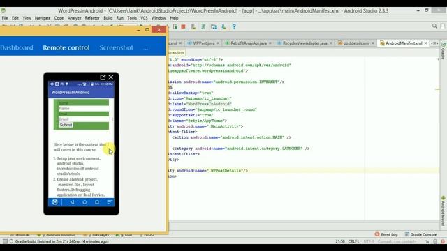 How to get WordPress Post on Android App смотреть онлайн