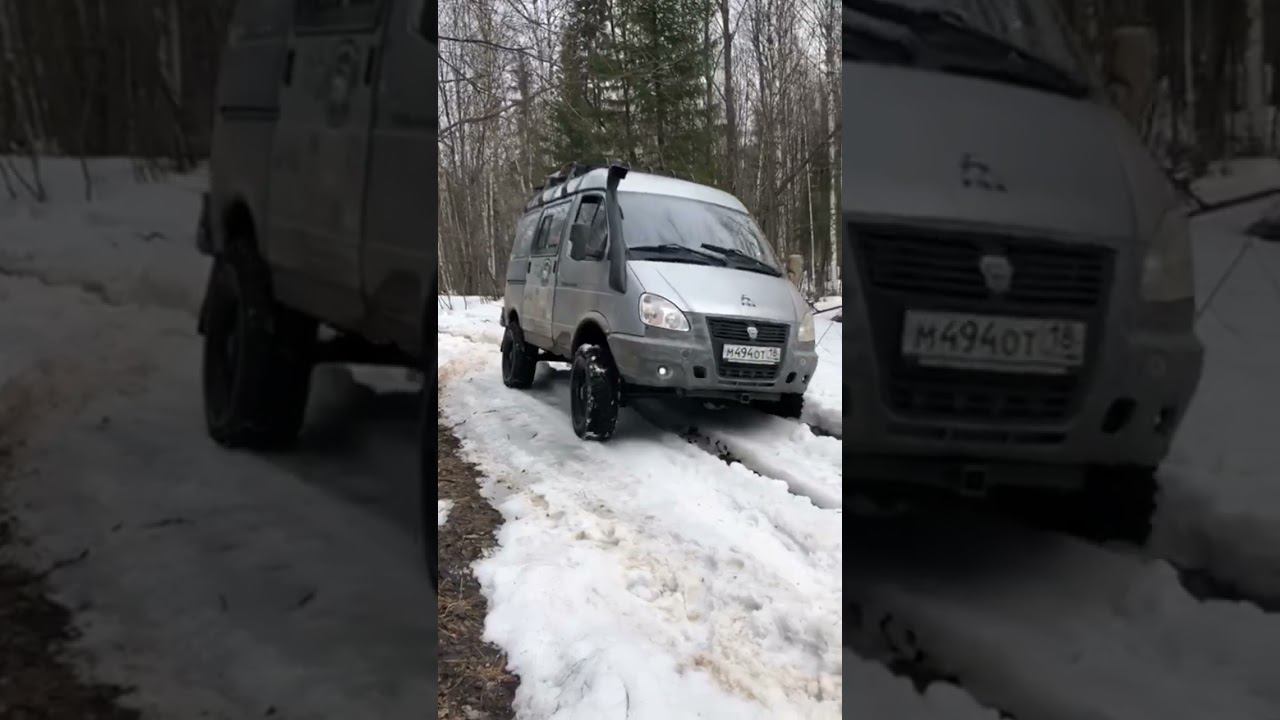 22 апреля. В горах Урала ещё много снега. Соболь 4х4 смотреть онлайн