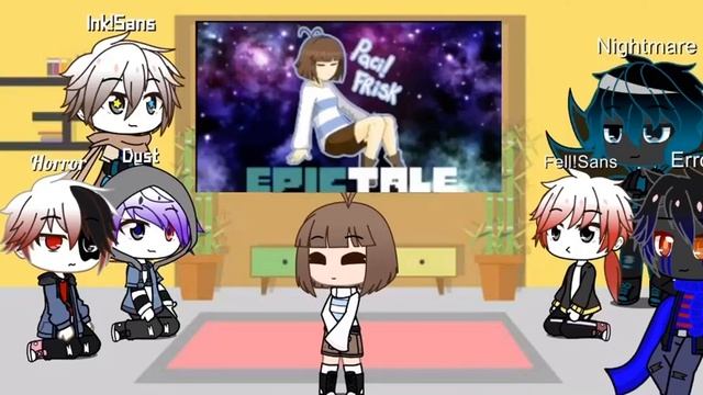Random sans AU’s react to Frisk AU themes || read description || Gacha Club смотреть онлайн