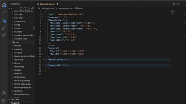 #4.2. React для НАЧИНАЮЩИХ (package.json, semver, dependencies)