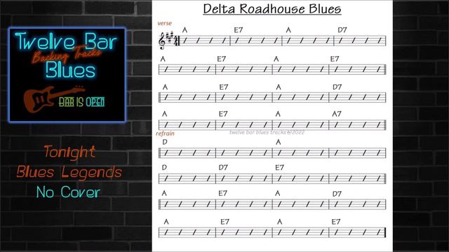 Delta Roadhouse Blues in A - Long Play loop смотреть онлайн