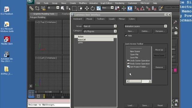 3D Studio Max uPy plugins autoPack and ePMV: set up icons/viewport and test смотреть онлайн