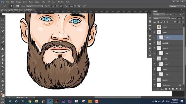 PewDiePie Digital Art With Photoshop Fan Work - Speed art смотреть онлайн