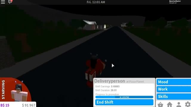 WORKING AT PIZZA PLANET FOR 1 HOUR!!!! смотреть онлайн