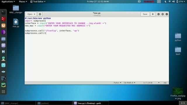 Create own hacking tool with python for Mac changer | how to change it first! смотреть онлайн