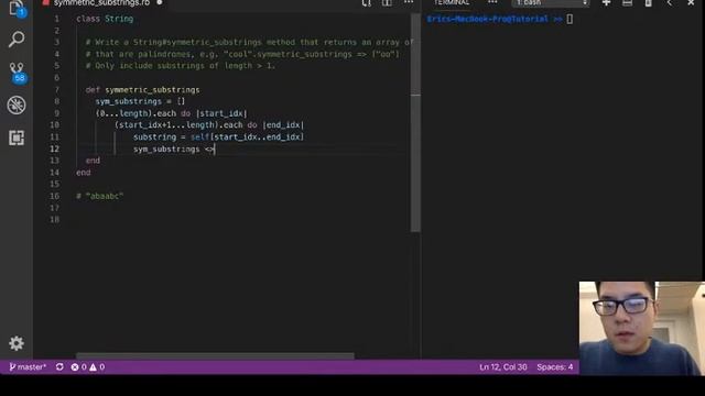 5) Ruby: Symmetric Substrings смотреть онлайн