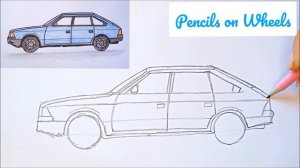 Как нарисовать машину Москвич 2141 Святогор How to Draw Car Moskvitch 2141 Simple Auto Drawing