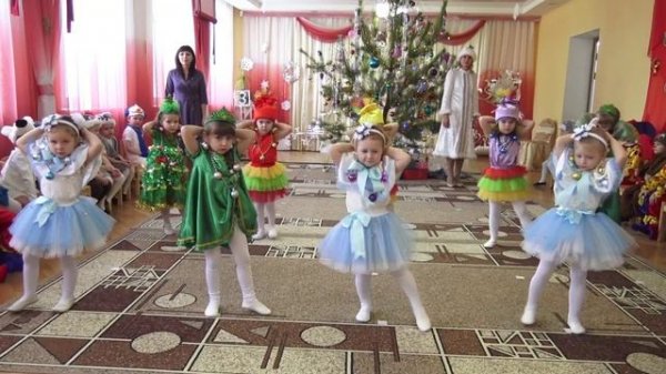 Танец _Бусинки-красавицы_ в детском саду, 8гр, 3-5 лет.mp4