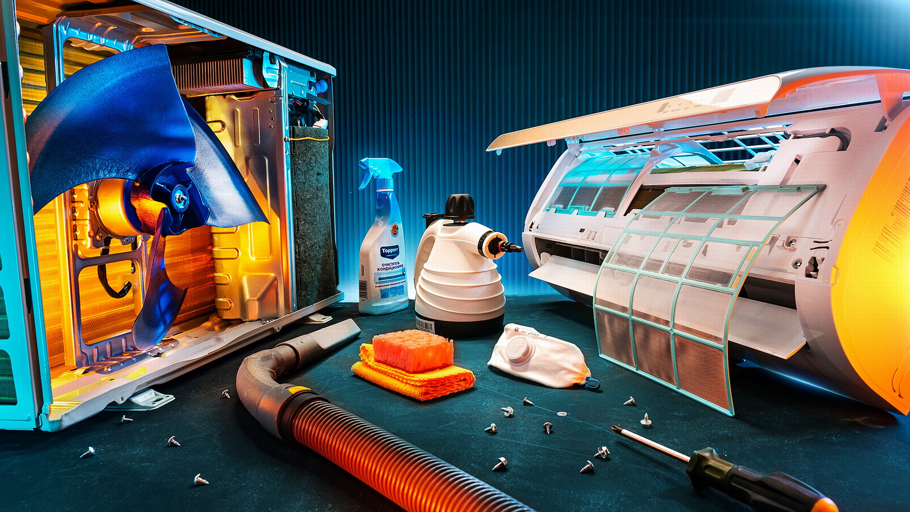 Обслуживание сплит-системы: Как устранить запах из кондиционера, самостоятельная очистка смотреть онлайн