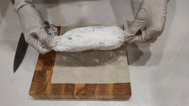 Вкуснейшая сыровяленая ветчина по программе minimal!!!! Dried ham with starter cultures! смотреть онлайн