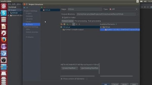 Creating artifacts in IntelliJ