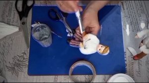 Имитация вязаного свитера для ватных игрушек. 2 способа.