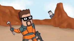 Краткий сюжет Half-Life 1,2(Очень Смешно)