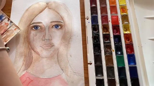Портрет акварелью. Часть 1 смотреть онлайн