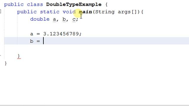 Double Type Variable in Java programming смотреть онлайн