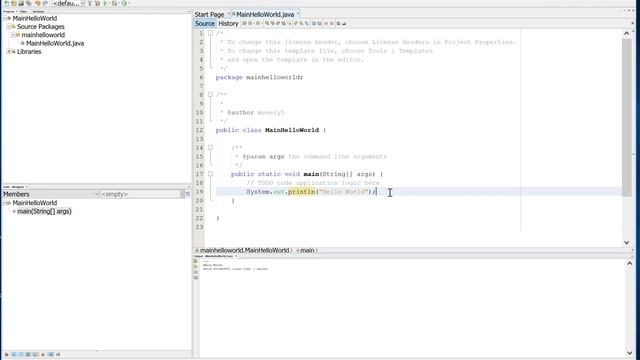 Java - Lesson #1 - Downloading Netbeans and HelloWorld смотреть онлайн