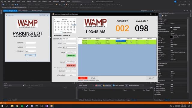 C# Parking Lot Management System program demo | FREE SOURCE CODE DL смотреть онлайн