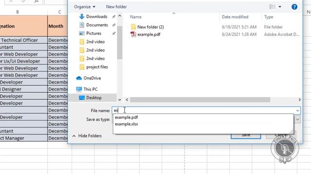 Excel To PDF || Converting Microsoft Excel 2016 File To PDF смотреть онлайн