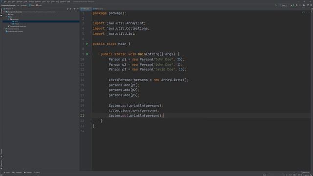 Demonstrating the Comparator-interface in Java смотреть онлайн
