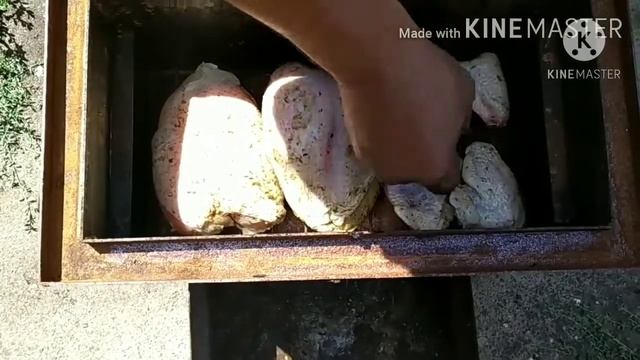 Копчёные куриные грудки и крылышки!!! Очень вкусное копчение!!! смотреть онлайн