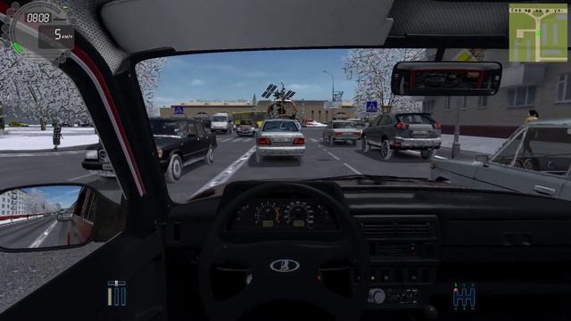 Едем в деревню на ниве в новый год (Rp City Car Driving) смотреть онлайн