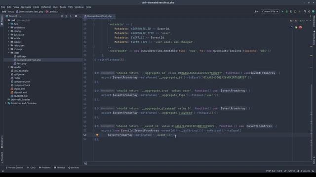TDD With DomainEvents in CodefyPHP - ASMR With Mechanical Keyboard смотреть онлайн