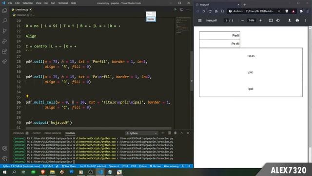 4. Distribución de textos y grids [Crear PDF Python 3] смотреть онлайн