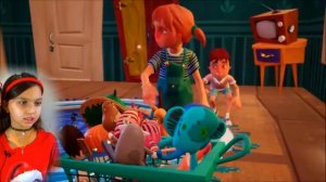 ПРИВЕТ СОСЕД спасает ДОЧКУ!...СЕКРЕТНАЯ КОНЦОВКА в НОВЫЙ ГОД ПОДАРОК Прятки Hello Neighbor Валеришк