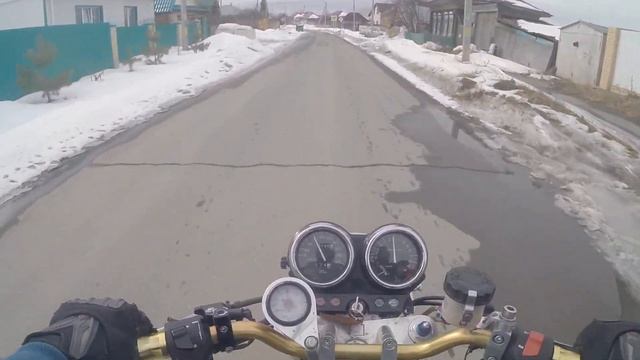 HONDA SB 400SF тест прохват смотреть онлайн