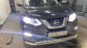 Ниссан х трейл 2019 установка мощных ламп