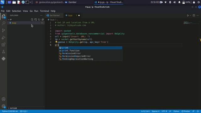 Python Track Location | Coding Python ip2geotools | Python Coding Track Location смотреть онлайн
