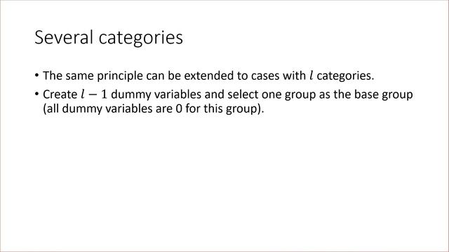 Dummy variables handling more than two categories смотреть онлайн