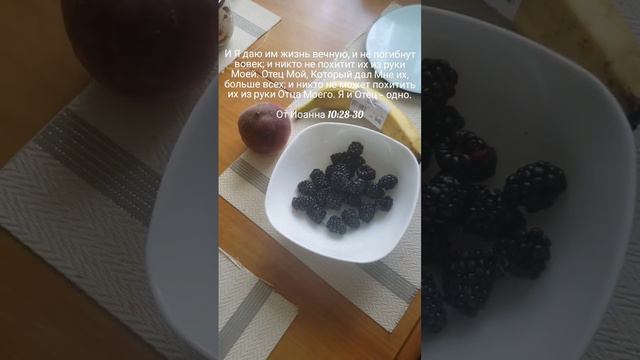 Мой обед. #reels #еда #обед #ежевика #банан #персик #картошка #селедка #масло смотреть онлайн