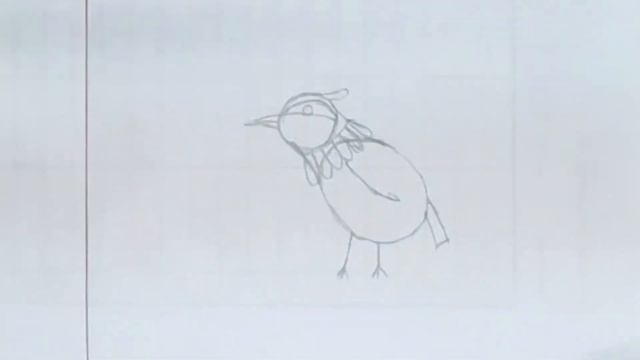 How to draw a bird / A stylish bird step by step смотреть онлайн