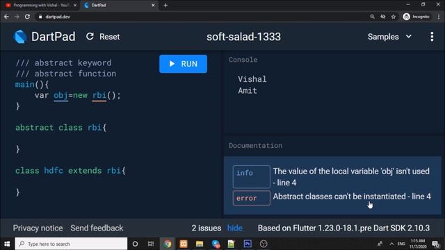 Flutter Mobile App Development | Learn Dart | Part 11 | Abstract Classes смотреть онлайн